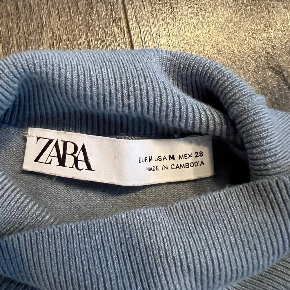 Zara blue light knit turtleneck - Picture 6 of 7